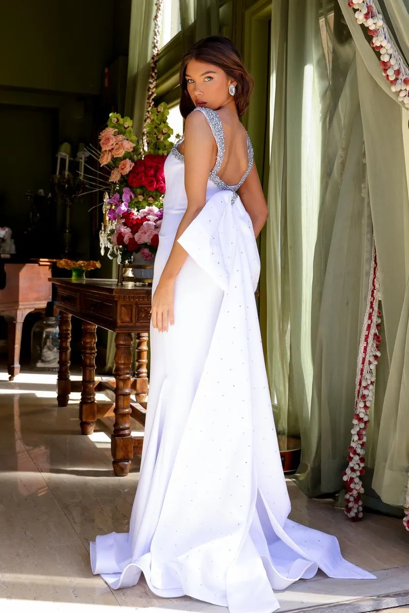 Ava Presley Large Bow Back Prom Dress 29121 sold by Terry costa product image thumbnail 2