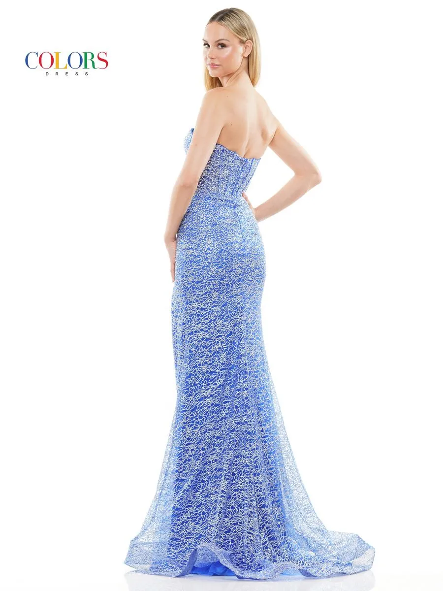 Colors Tight Corset Prom Dress 3103 sold by Terry costa product image thumbnail 2