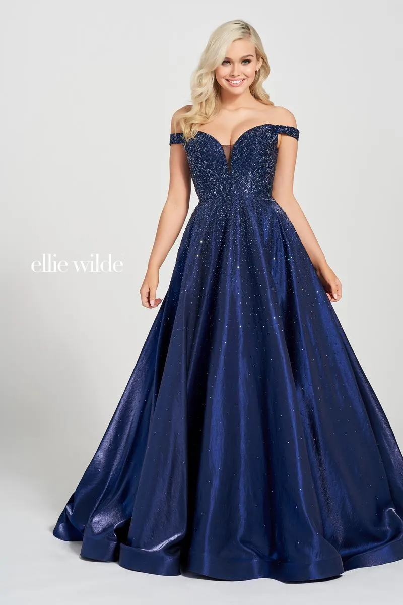 Ellie Wilde Long Prom Dress EW122106 sold by Terry costa product image thumbnail 4