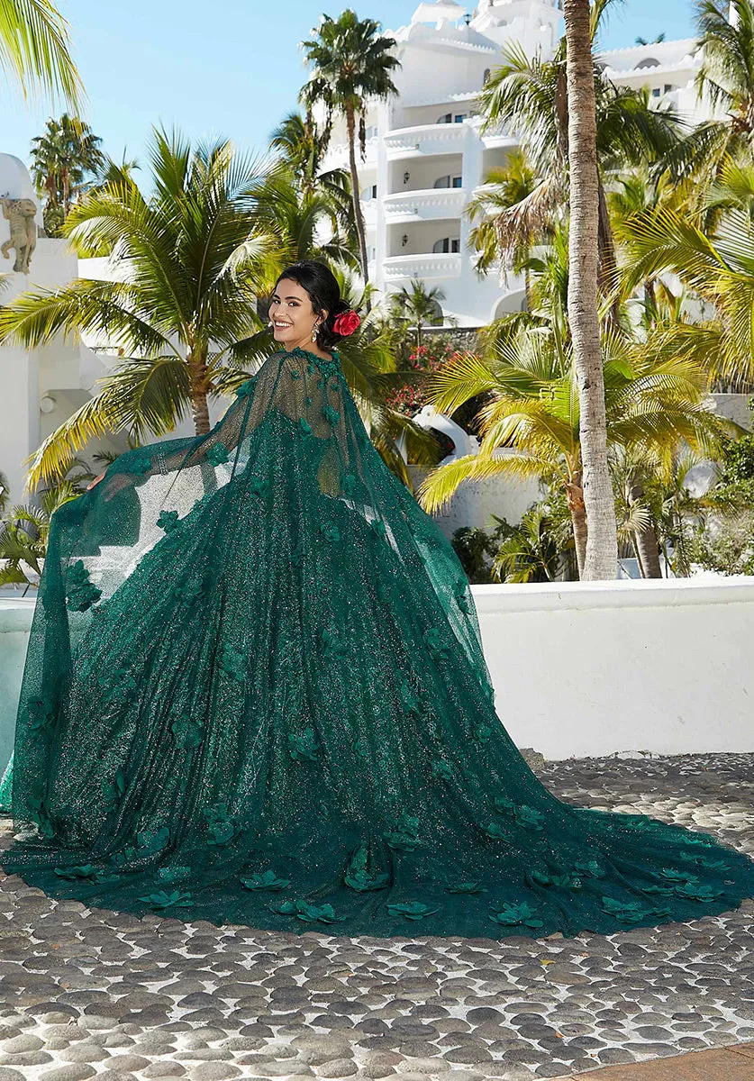 Vizcaya by Morilee Glitter Tulle Quince Cape 89370 sold by Terry costa product image thumbnail 2