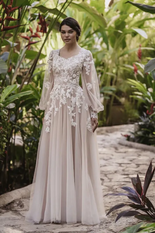 Allure Bridals Modest Dress M691 sold by Terry costa