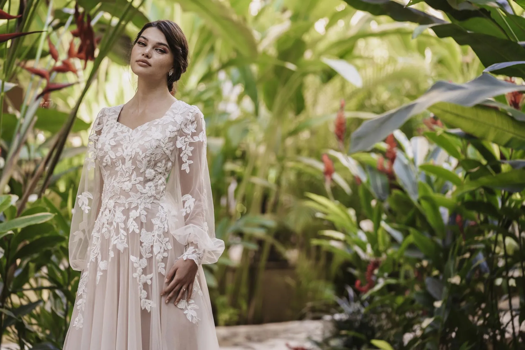 Allure Bridals Modest Dress M691 sold by Terry costa product image thumbnail 3