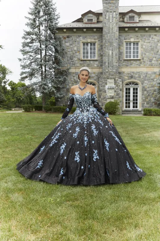 Vizcaya by Morilee Ombre Embroidered Quince Dress 89415 sold by Terry costa