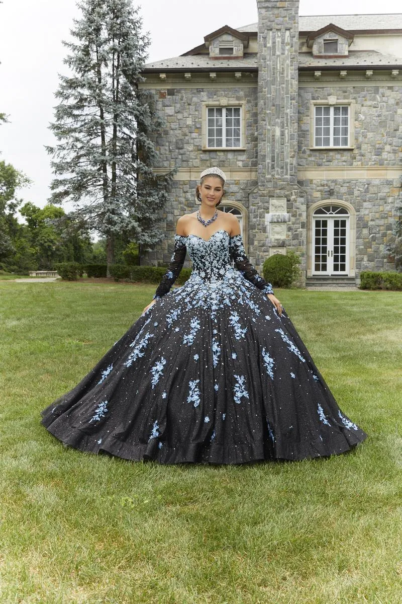 Vizcaya by Morilee Ombre Embroidered Quince Dress 89415 sold by Terry costa