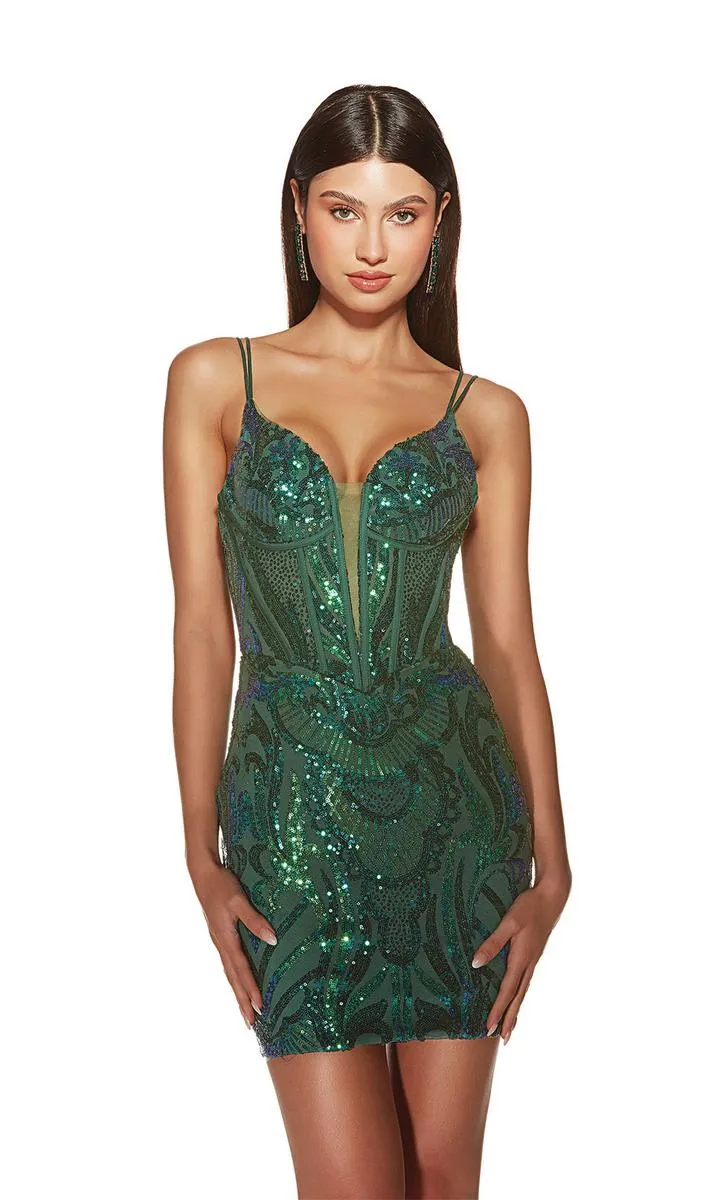 Alyce Paris Tight Short HoCo Dress 4905 sold by Terry costa product image thumbnail 5