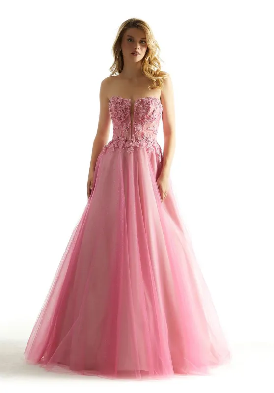 Morilee Strapless Ball Gown Prom Dress 49086 made by Mori Lee