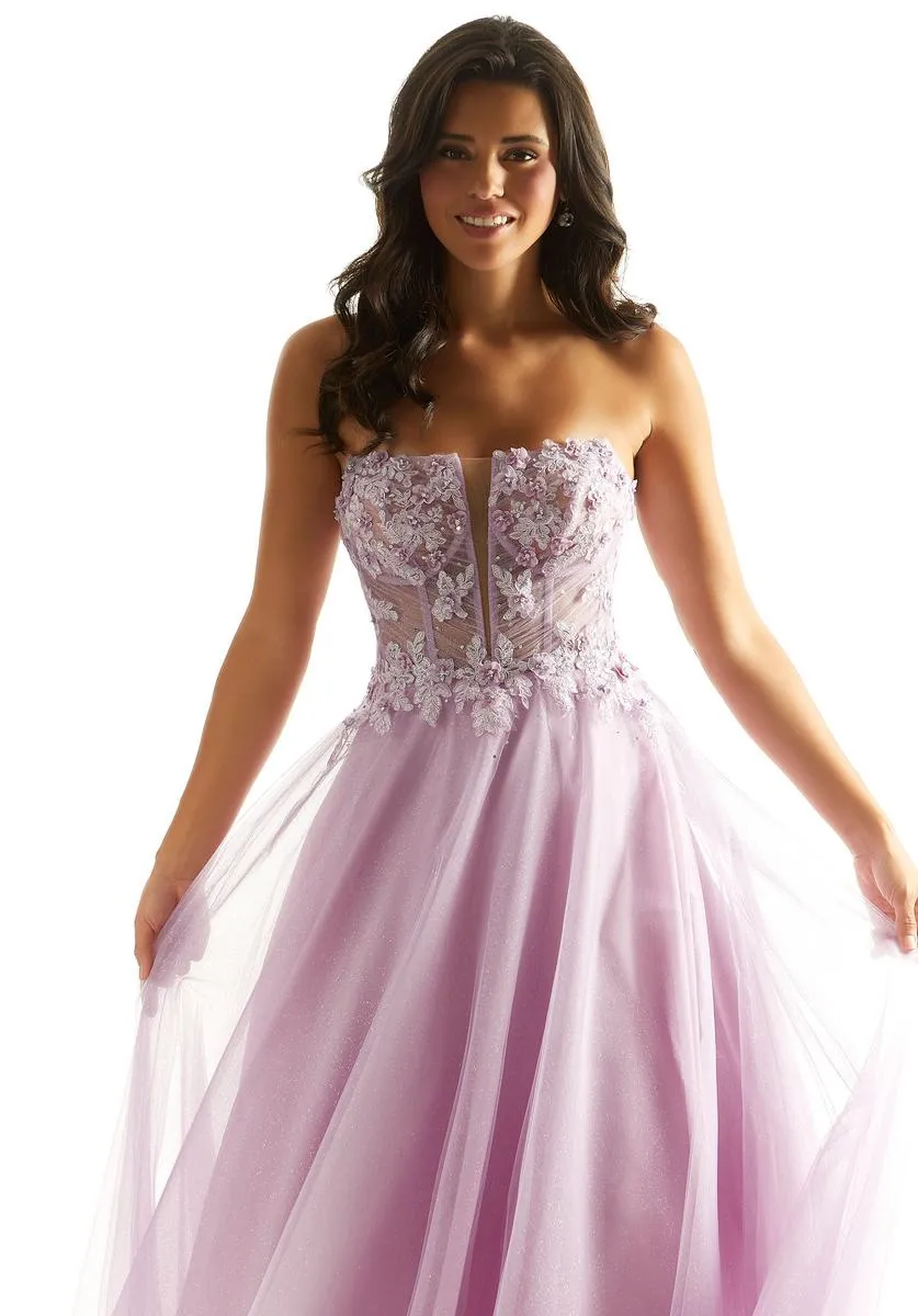 Morilee Strapless Ball Gown Prom Dress 49086 sold by Terry costa product image thumbnail 5