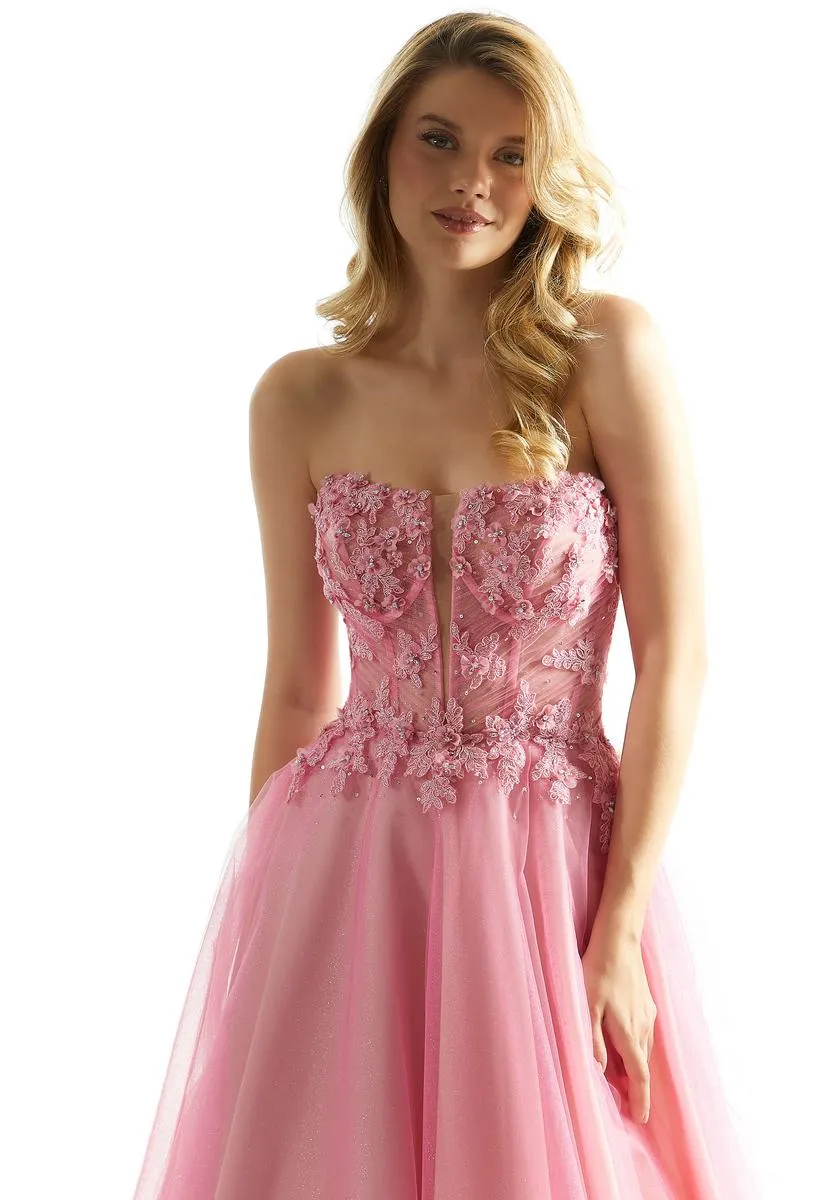 Morilee Strapless Ball Gown Prom Dress 49086 sold by Terry costa product image thumbnail 3