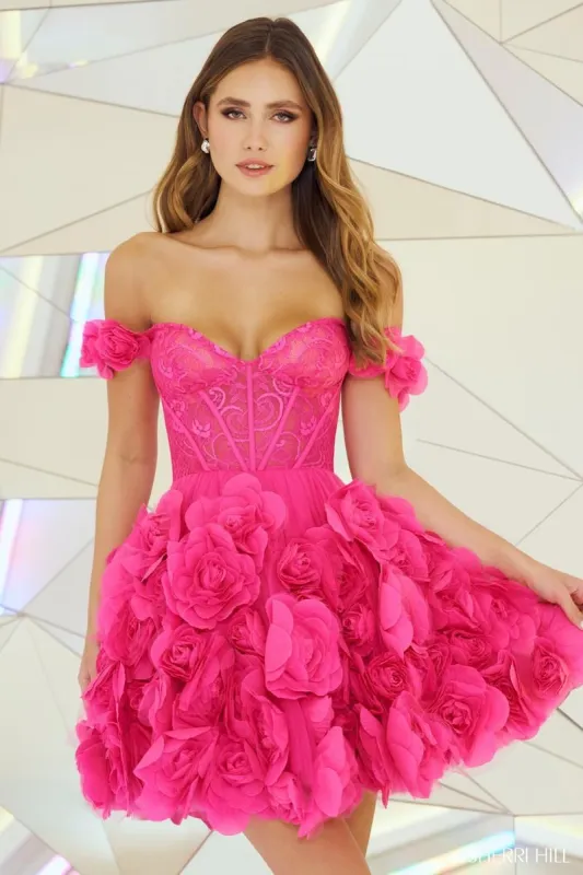 Sherri Hill Floral Skirt Dress 55717 sold by Terry costa