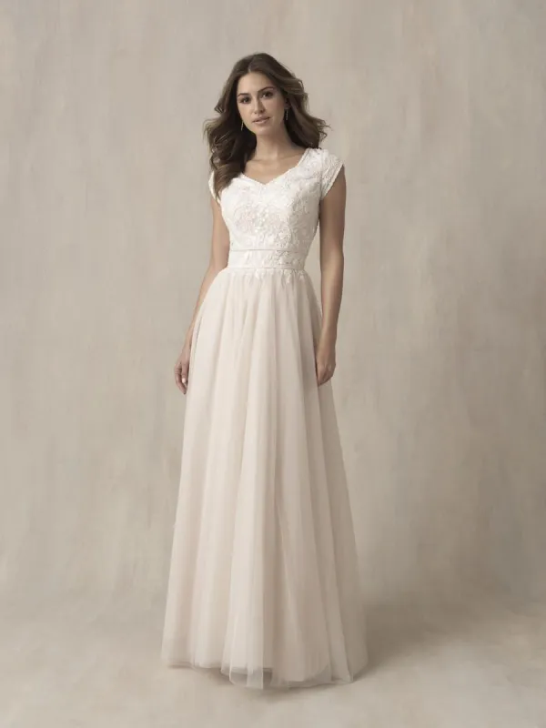 Allure Bridals Modest Dress M672 made by Allure