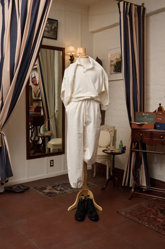 Cotton Fine Gauge Short Sleeves Knitted Polo sold by Ghiaia Cashmere