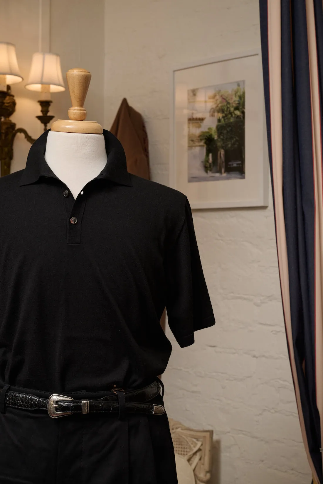 Cotton Fine Gauge Short Sleeves Knitted Polo sold by Ghiaia Cashmere product image thumbnail 4