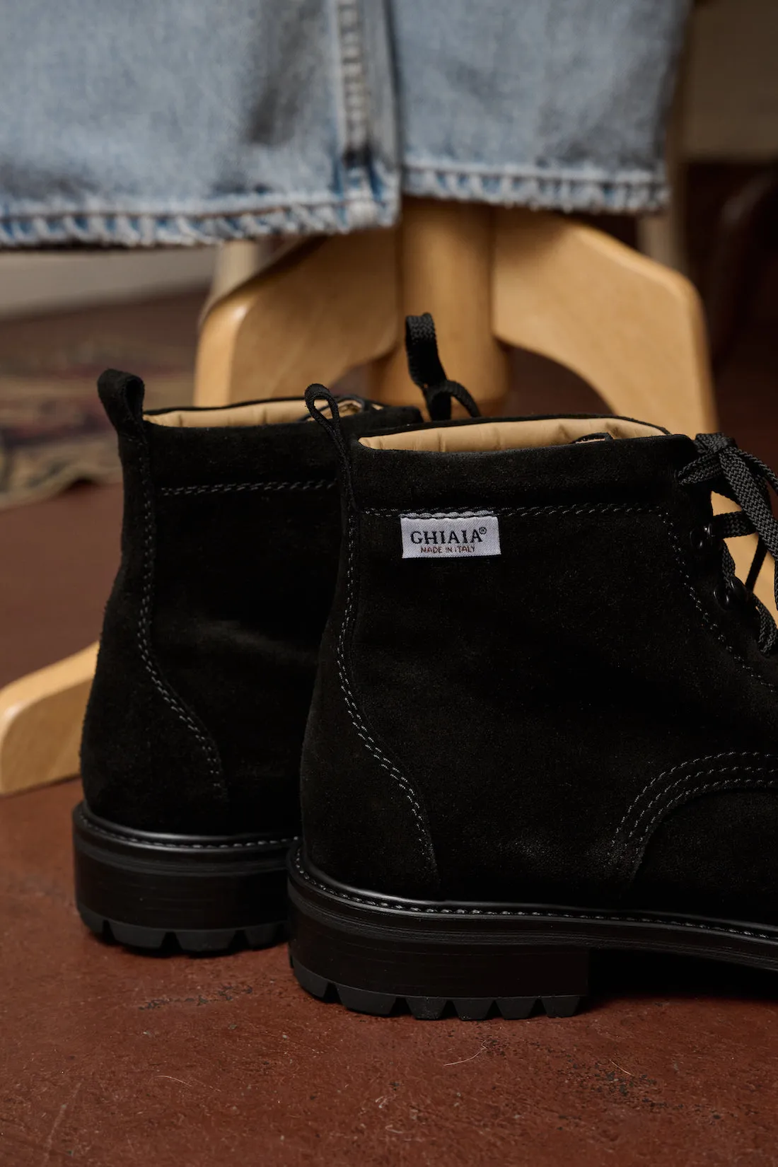 Combat Suede Hiking Boots sold by Ghiaia Cashmere product image thumbnail 3