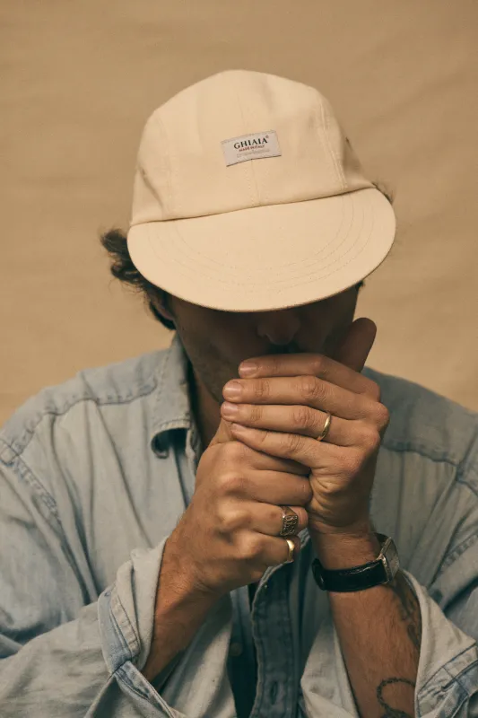 Circolo Sportivo Duck Cotton Canvas Cap made by Ghiaia Cashmere
