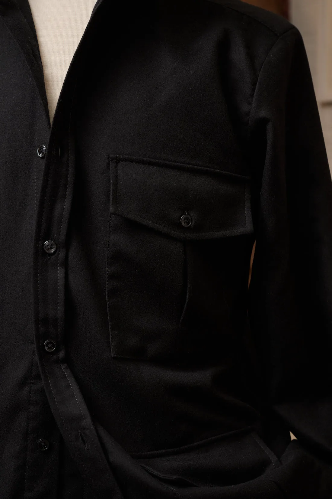 Milano Cashmere/Silk Shirt sold by Ghiaia Cashmere product image thumbnail 5