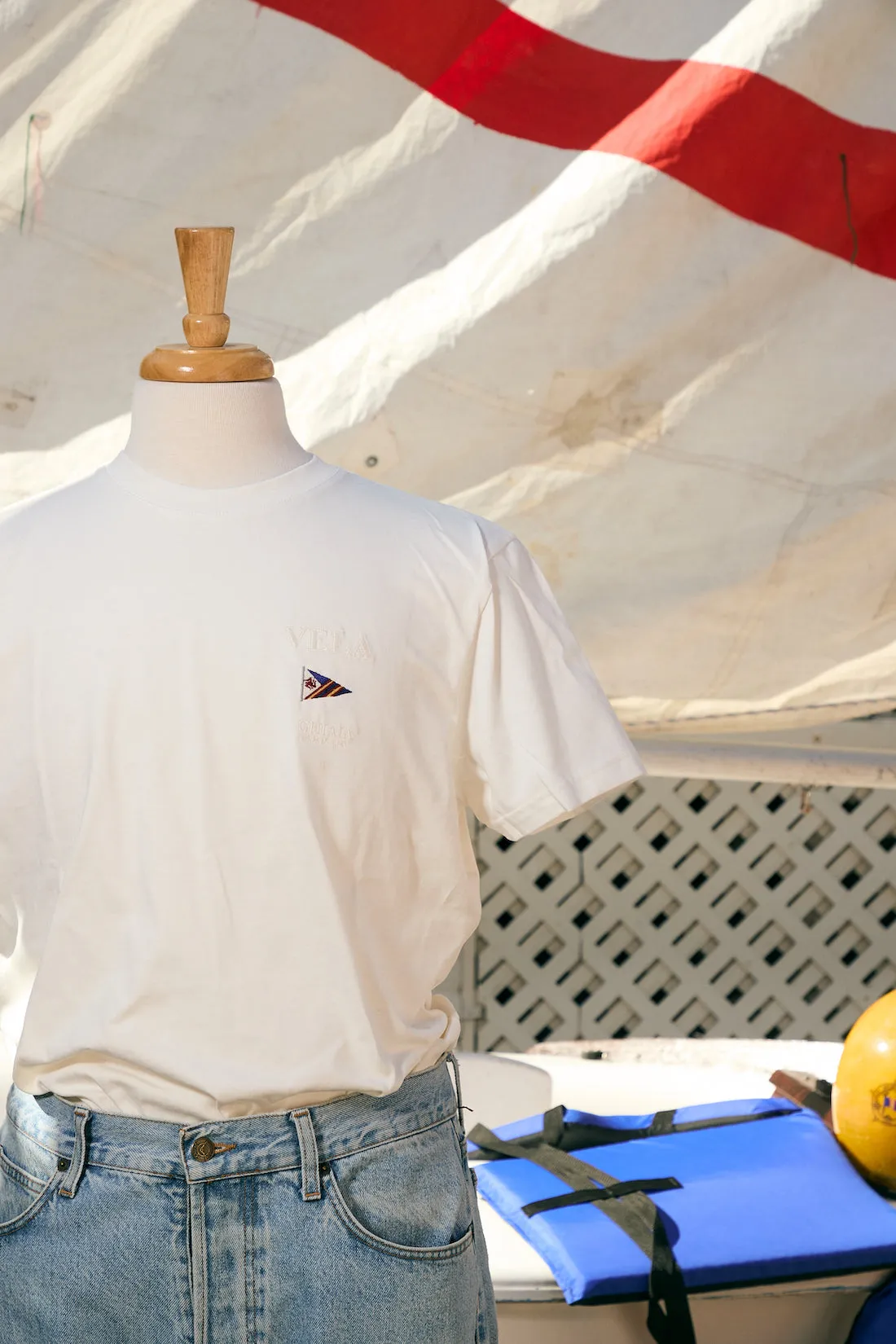 VELA Cotton Short Sleeves Crewneck T-Shirt sold by Ghiaia Cashmere product image thumbnail 4