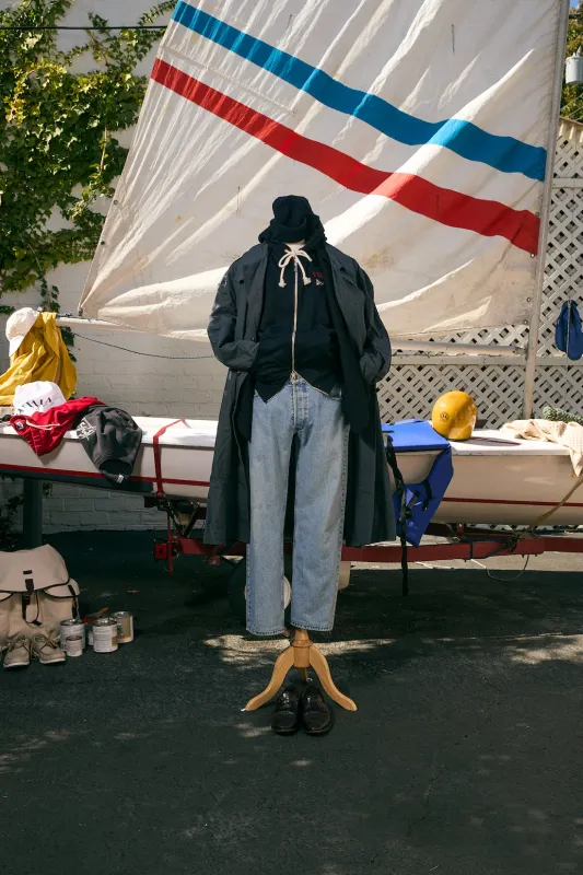 VELA Full-Zip Cotton Hooded Sweatshirt sold by Ghiaia Cashmere