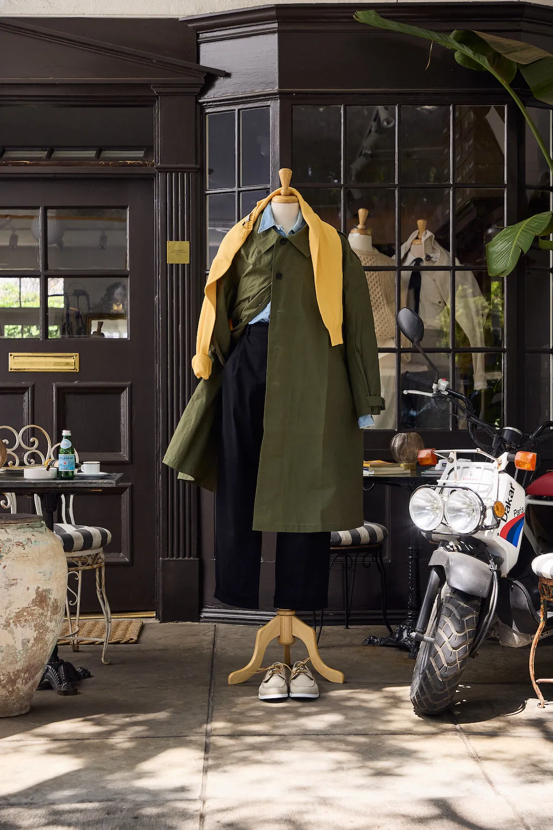 Waxed Cotton-Canvas Belted Trench Coat sold by Ghiaia Cashmere product image thumbnail 2