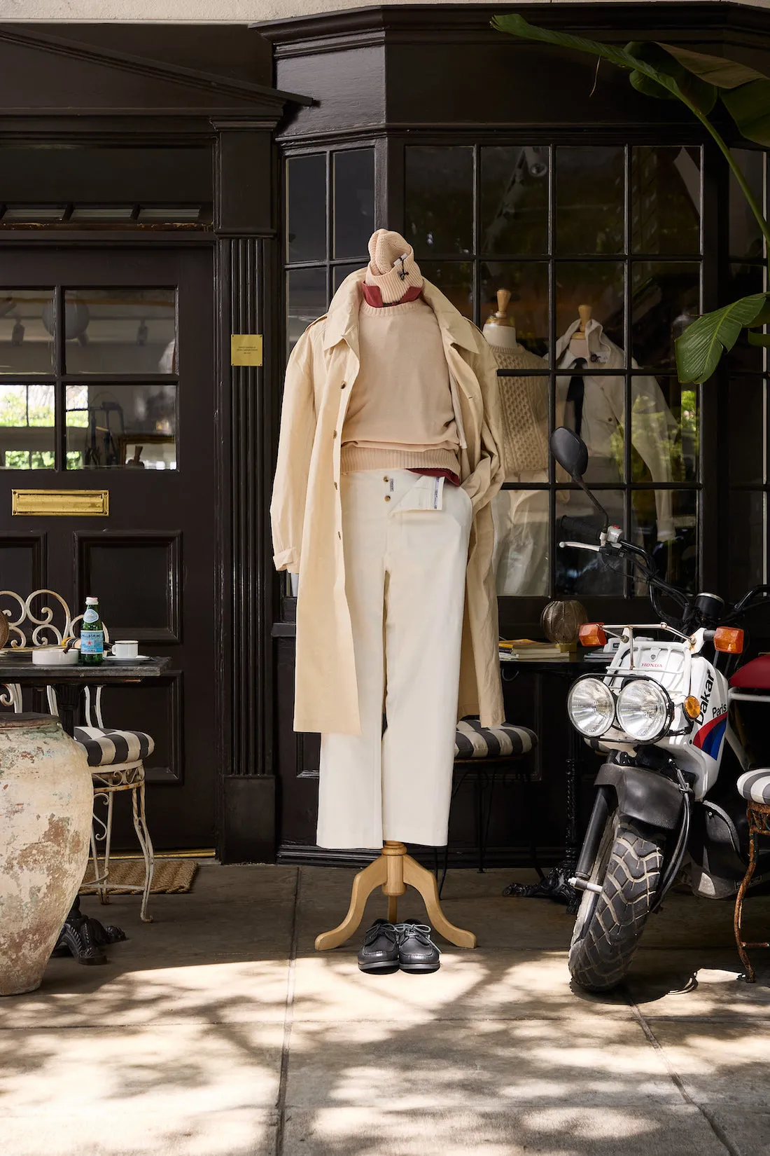 Waxed Cotton-Canvas Belted Trench Coat sold by Ghiaia Cashmere product image thumbnail 2