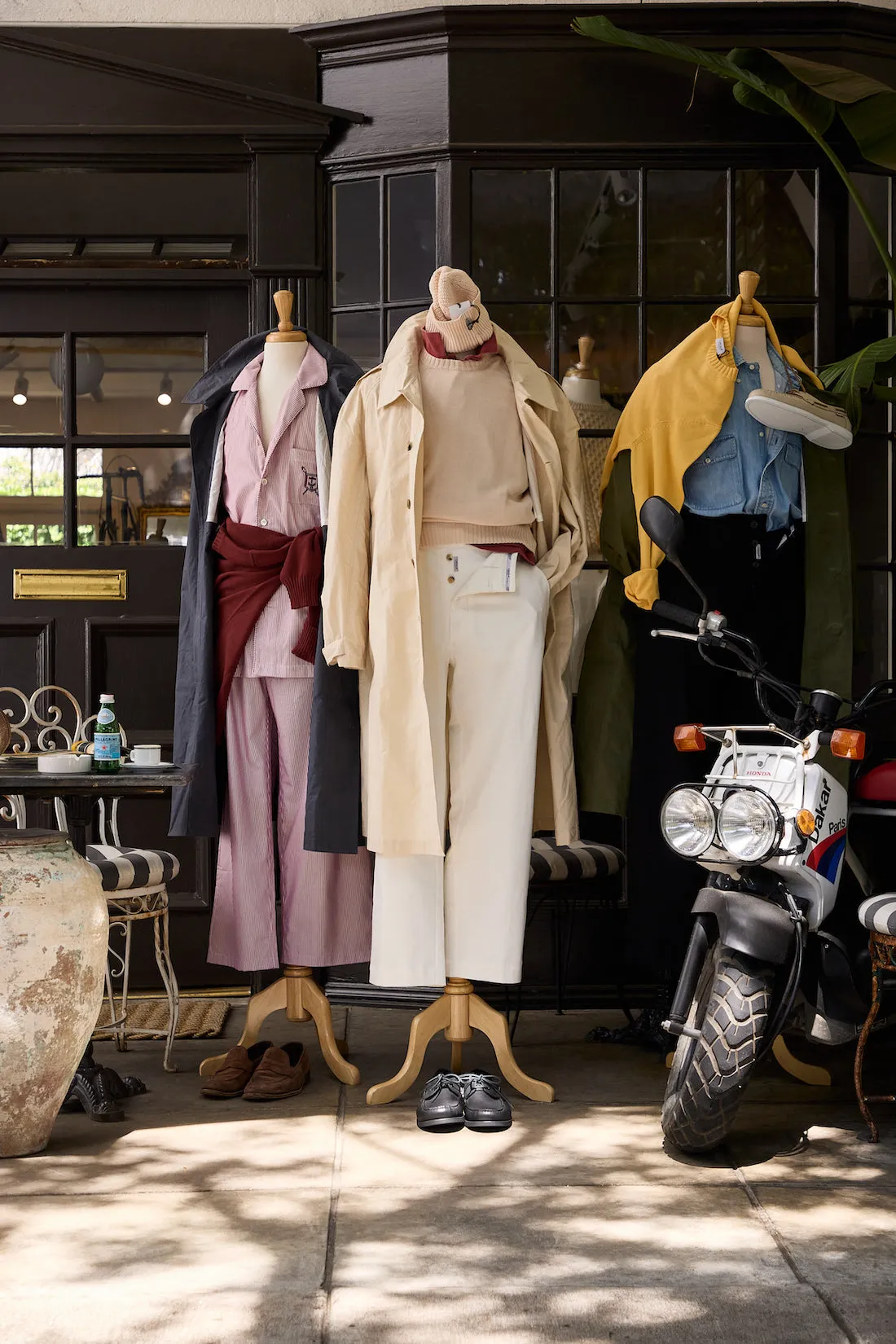 Waxed Cotton-Canvas Belted Trench Coat sold by Ghiaia Cashmere