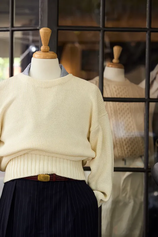 Cotton BARCA Boatneck made by Ghiaia Cashmere