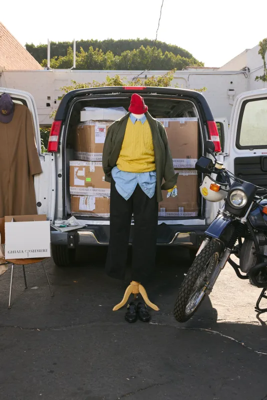 Cashmere Cable Crewneck sold by Ghiaia Cashmere