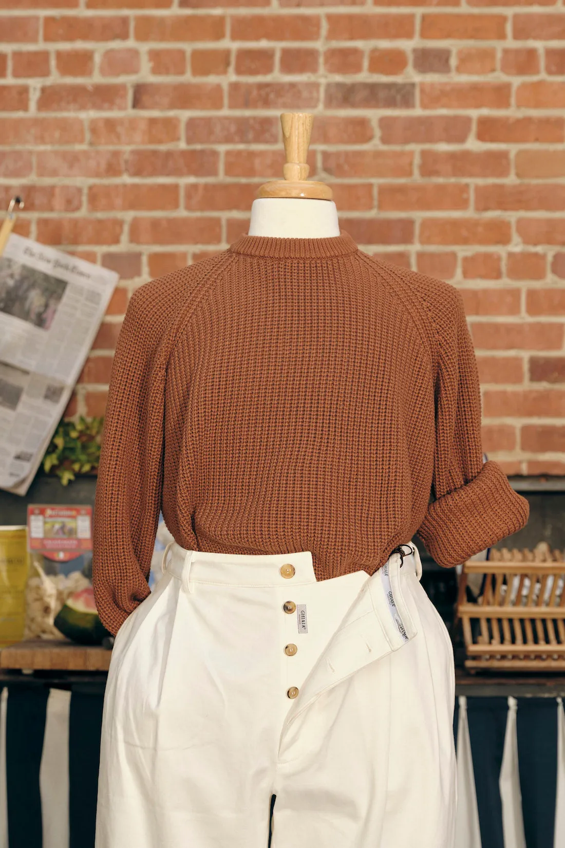 Marinaio Cotton Crewneck sold by Ghiaia Cashmere product image thumbnail 4