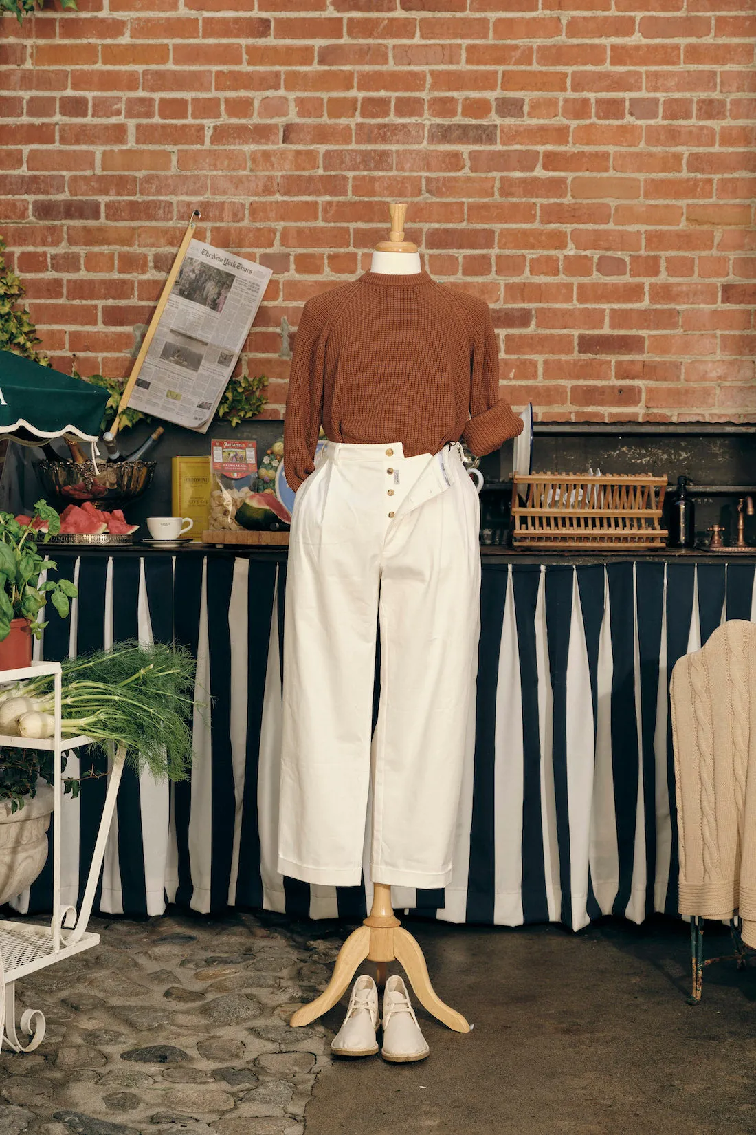 Marinaio Cotton Crewneck sold by Ghiaia Cashmere product image thumbnail 3
