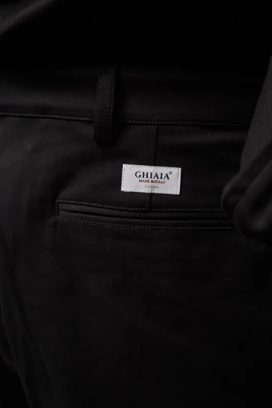 Marinaio Cotton Double Pleated Pants made by Ghiaia Cashmere