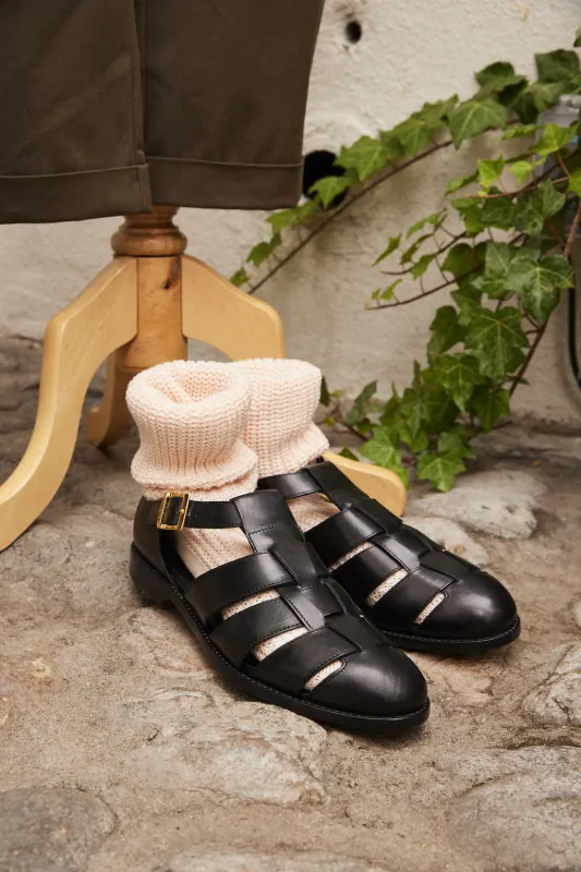 Pescatore Leather Sandal sold by Ghiaia Cashmere