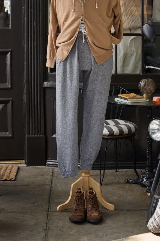 Cashmere Knitted Jogger sold by Ghiaia Cashmere