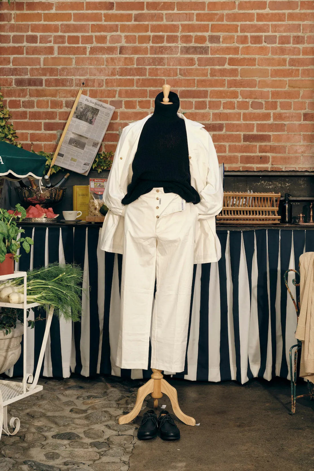 Marinaio Cotton Turtleneck sold by Ghiaia Cashmere