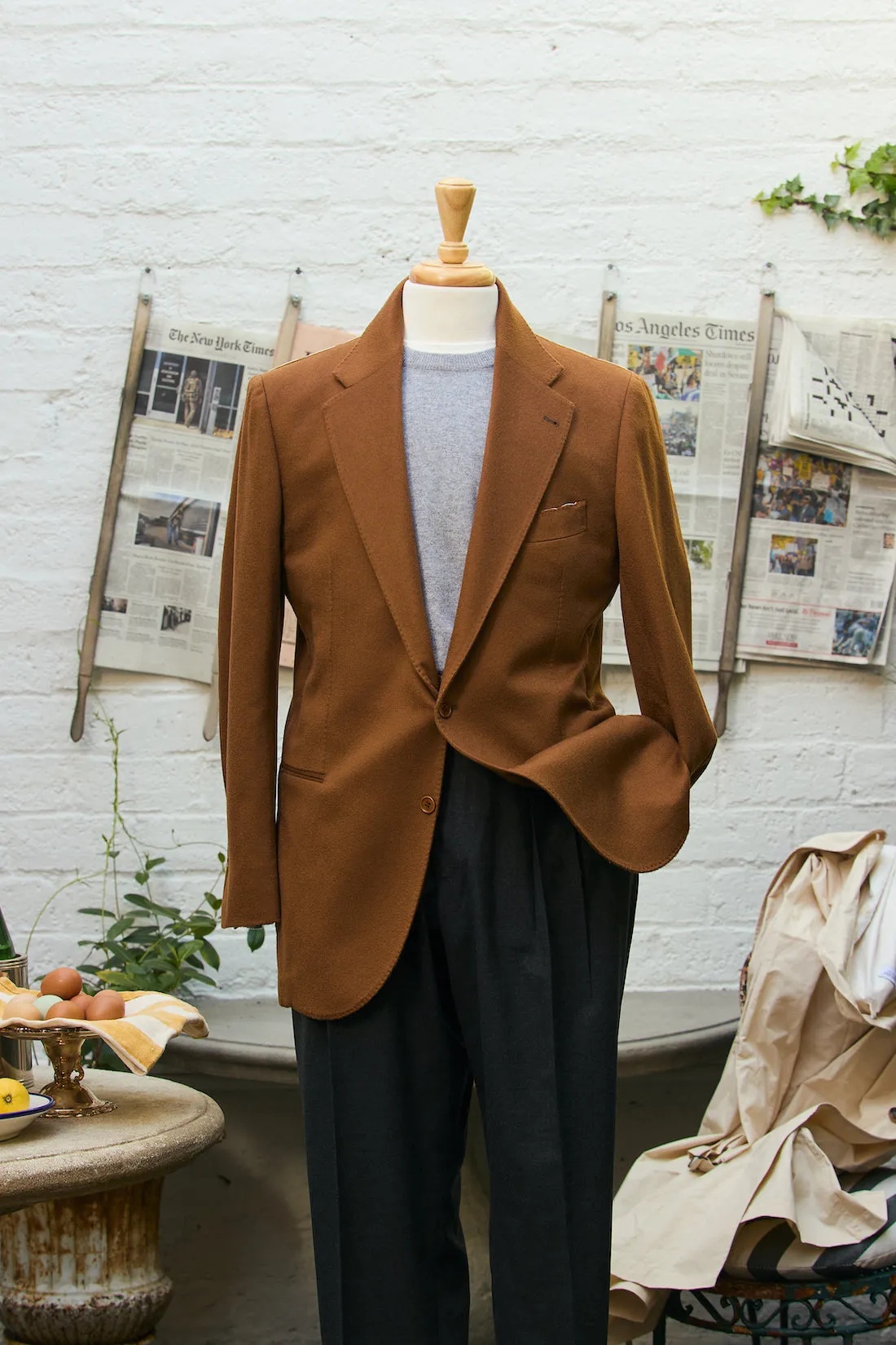 SARTORIA Cashmere "Spalla Milano" Single Breasted Blazer sold by Ghiaia Cashmere product image thumbnail 4