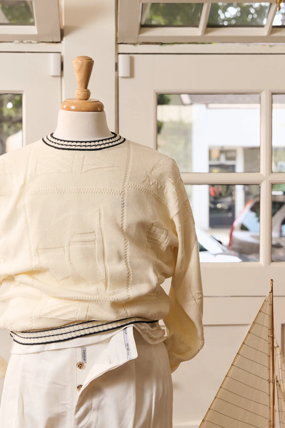 Ghiaia's Cup Cotton Crewneck sold by Ghiaia Cashmere product image thumbnail 4