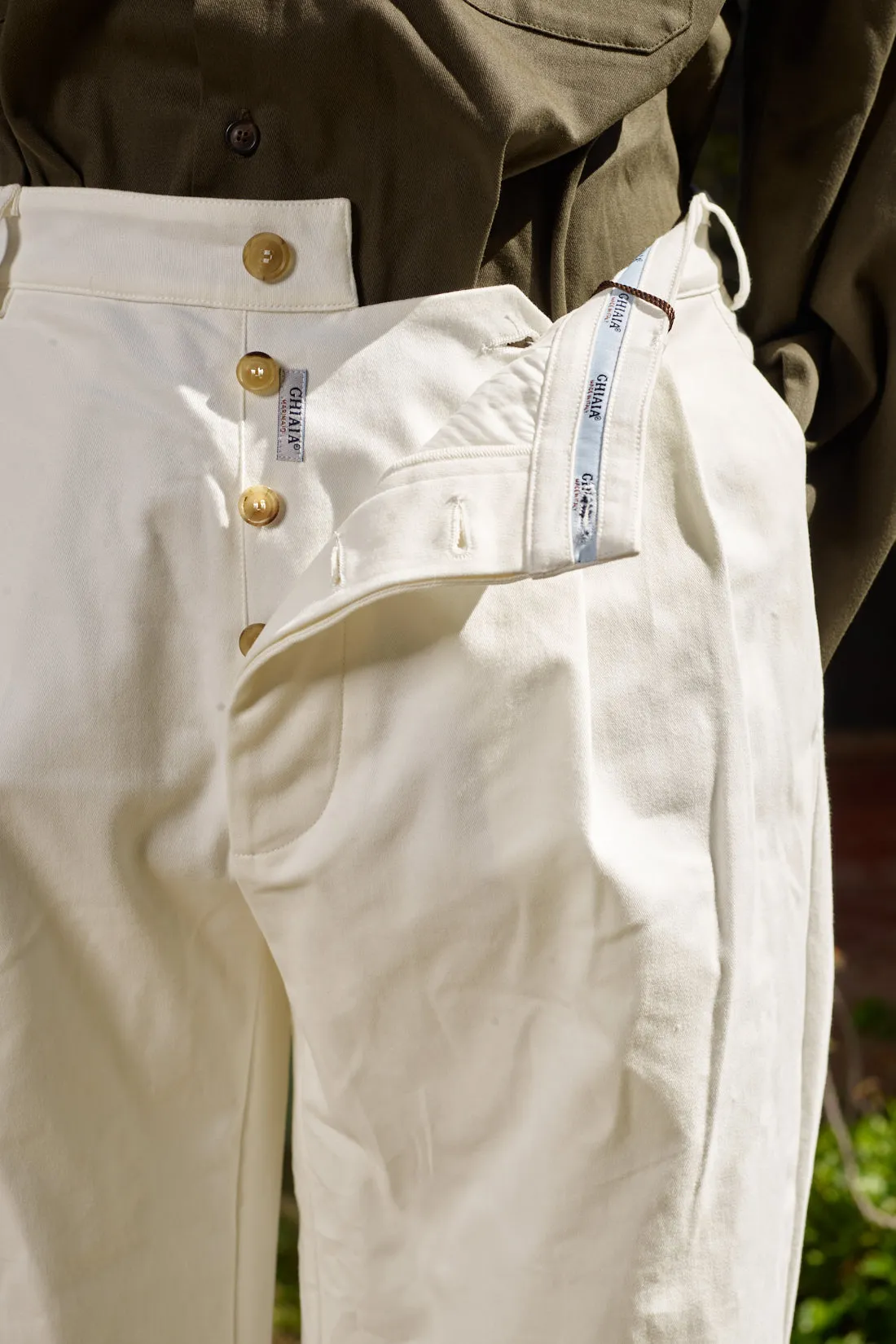 Marinaio Cotton Double Pleated Pants sold by Ghiaia Cashmere product image thumbnail 4