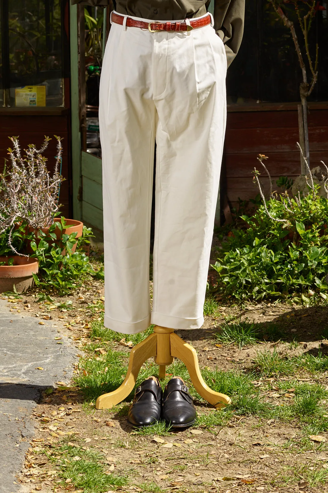 Marinaio Cotton Double Pleated Pants sold by Ghiaia Cashmere product image thumbnail 5