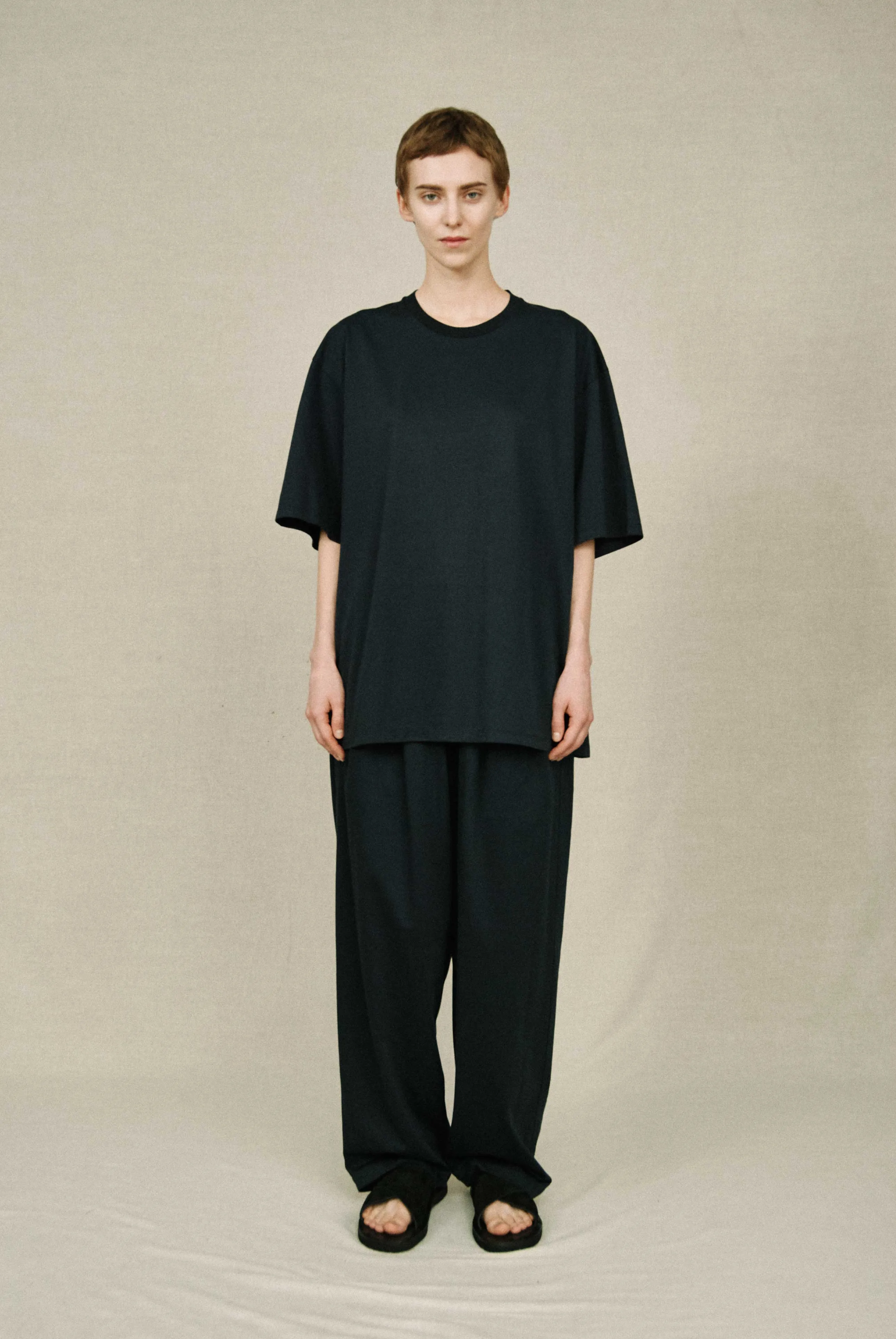 DOUBLE PLEATED WIDE EASY PANTS sold by Yoko Sakamoto product image thumbnail 2