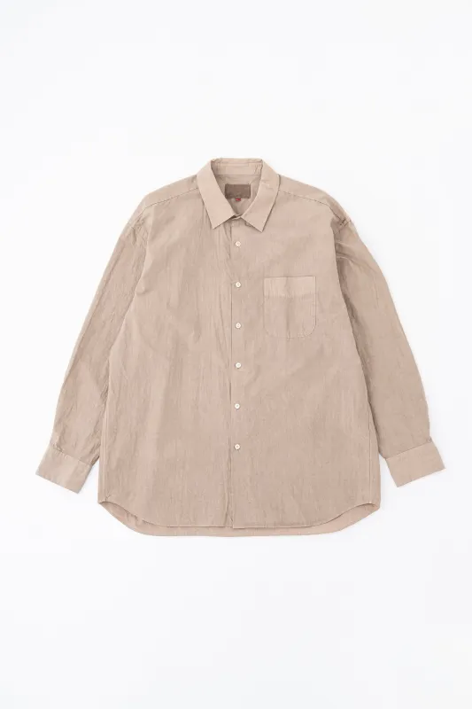 REGULAR COLLAR SHIRT（NATURAL GARMENT DYE） made by Yoko Sakamoto