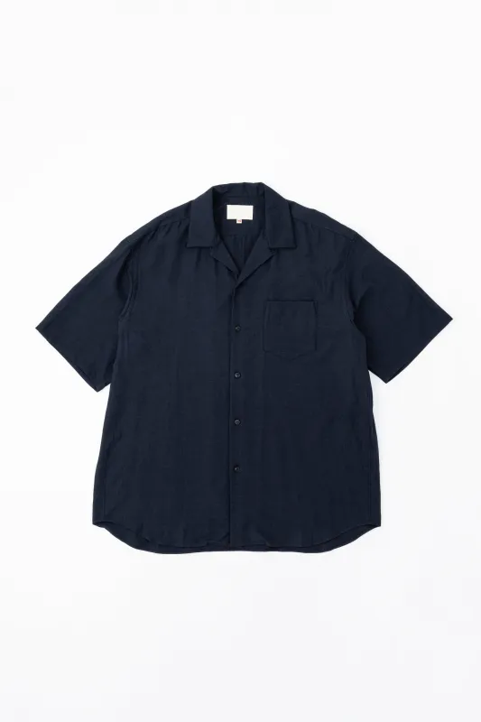 OPEN COLLAR S/S SHIRT made by Yoko Sakamoto