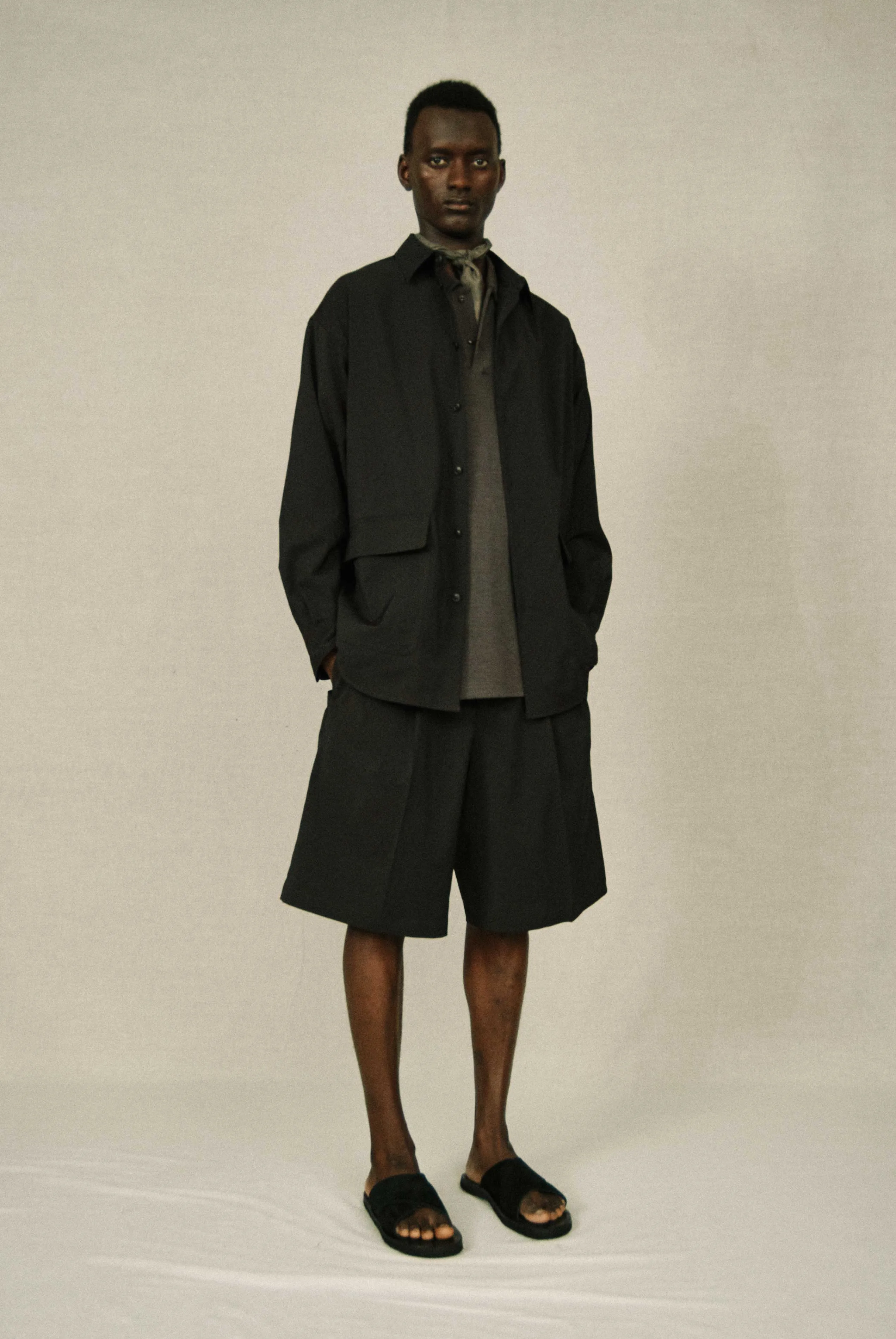 DOUBLE PLEATED SHORTS sold by Yoko Sakamoto product image thumbnail 2