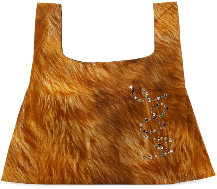 BROWN FUR WOOF BAG made by Collina Strada