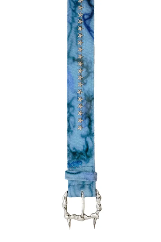 BLUE THORNS STARLINK STUDDED BELT made by Collina Strada