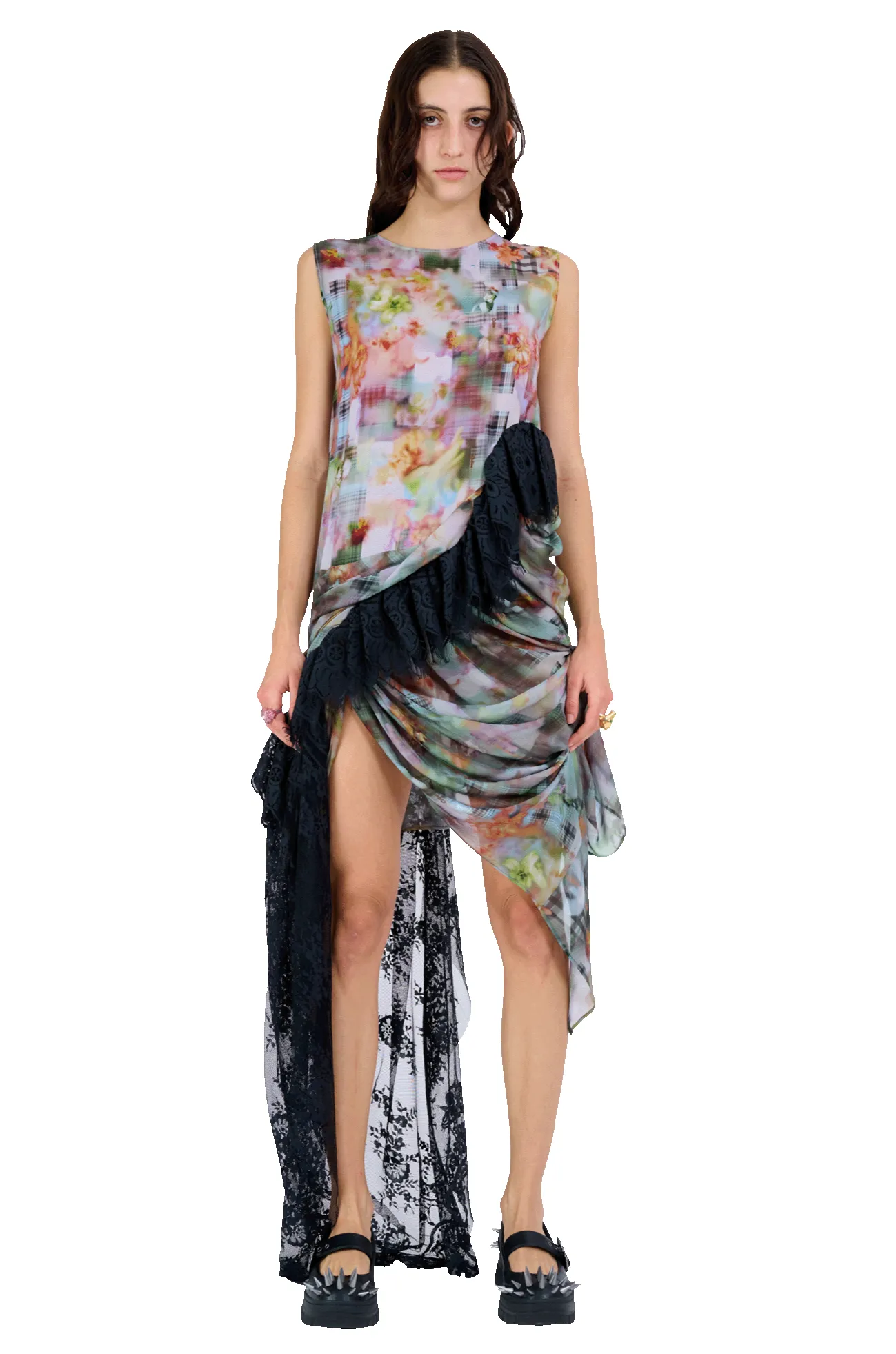 GARDEN BLUR FANNY DRESS sold by Collina Strada