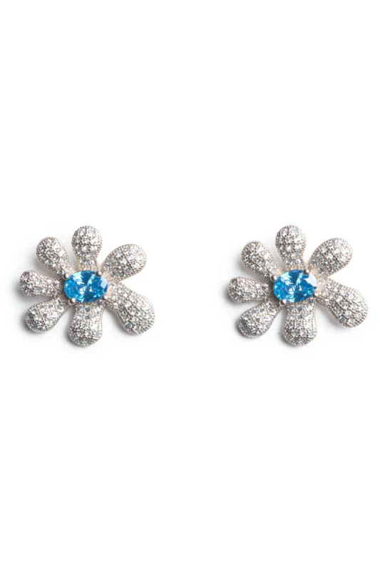 CLEAR SKY SQUASHED BLOSSOM EARRING sold by Collina Strada
