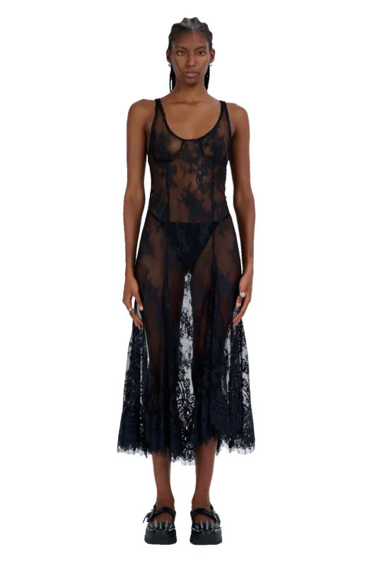 BLACK PAMELA DRESS sold by Collina Strada