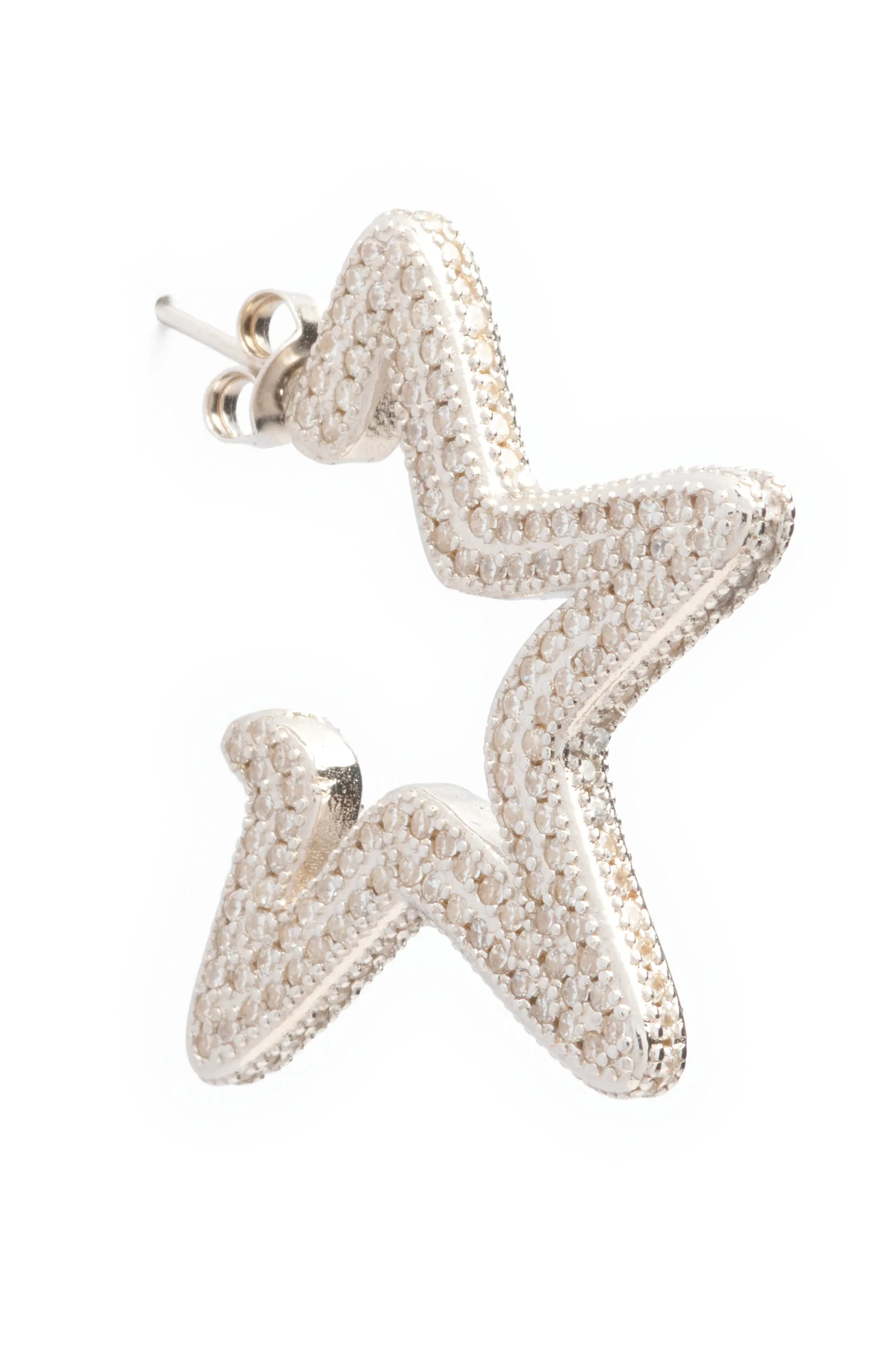 CRYSTAL CLEAR SUPER STAR HOOPS sold by Collina Strada product image thumbnail 2