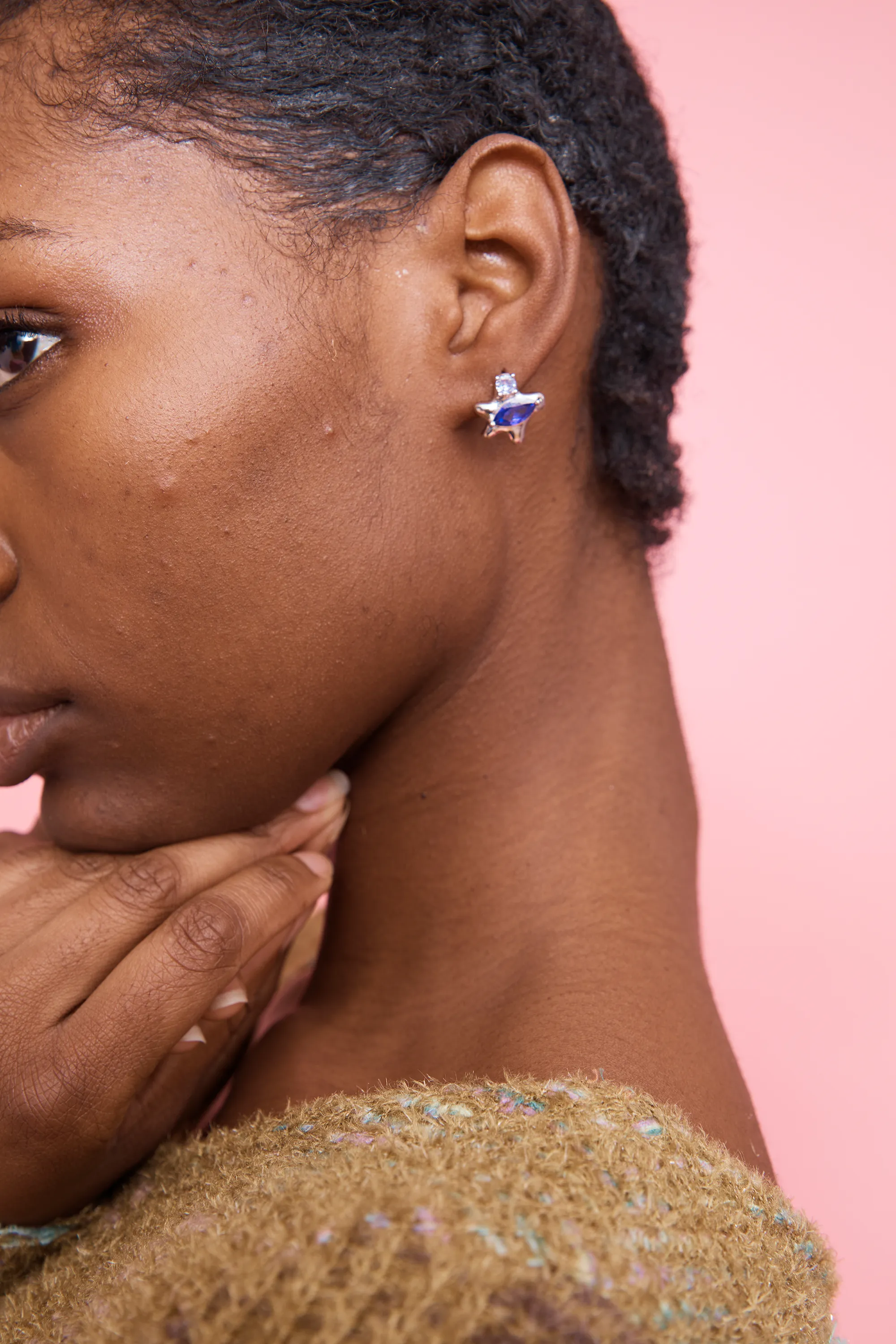 AQUAMARINE STELLA STUDS sold by Collina Strada product image thumbnail 2