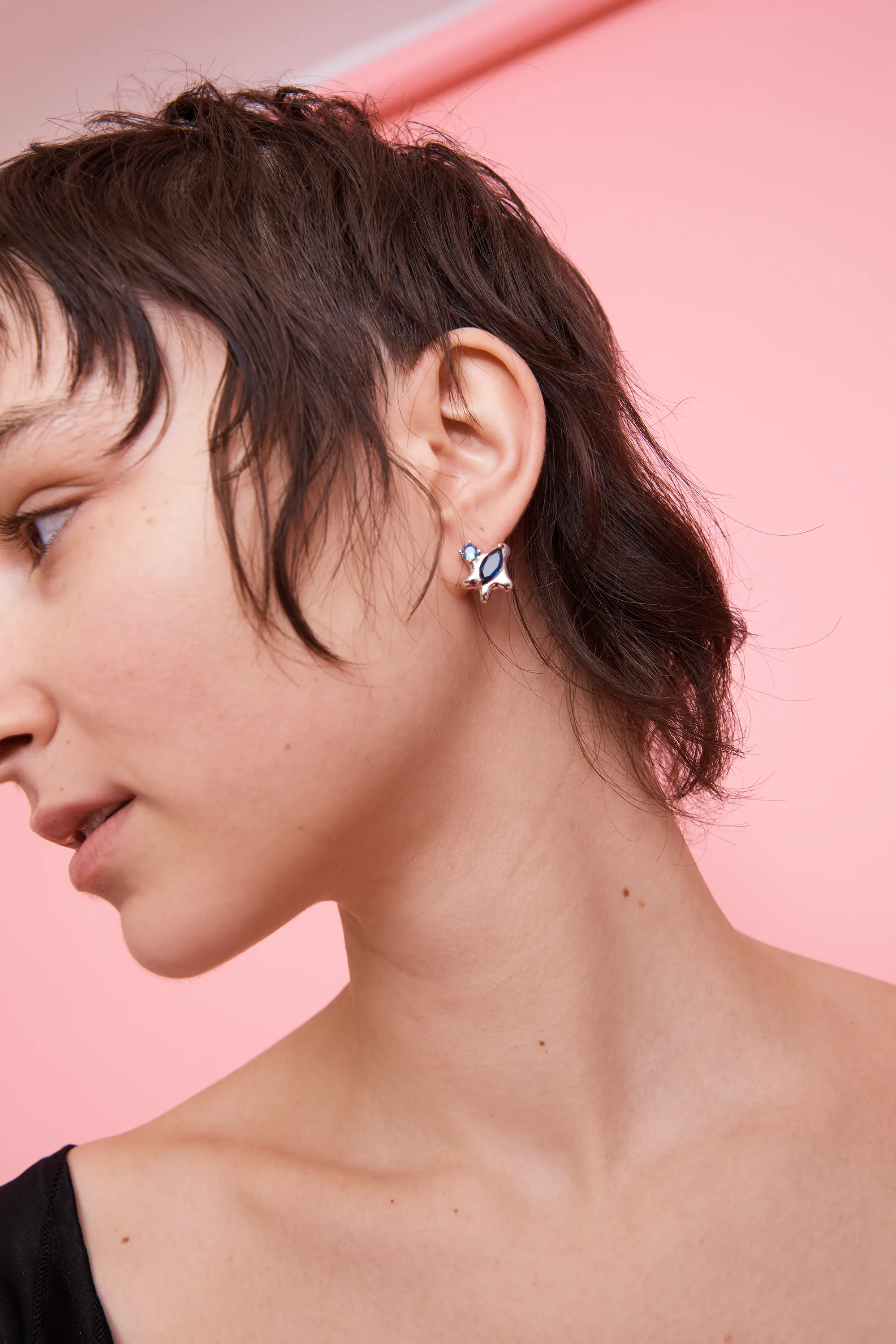 AQUAMARINE STELLA STUDS sold by Collina Strada product image thumbnail 5