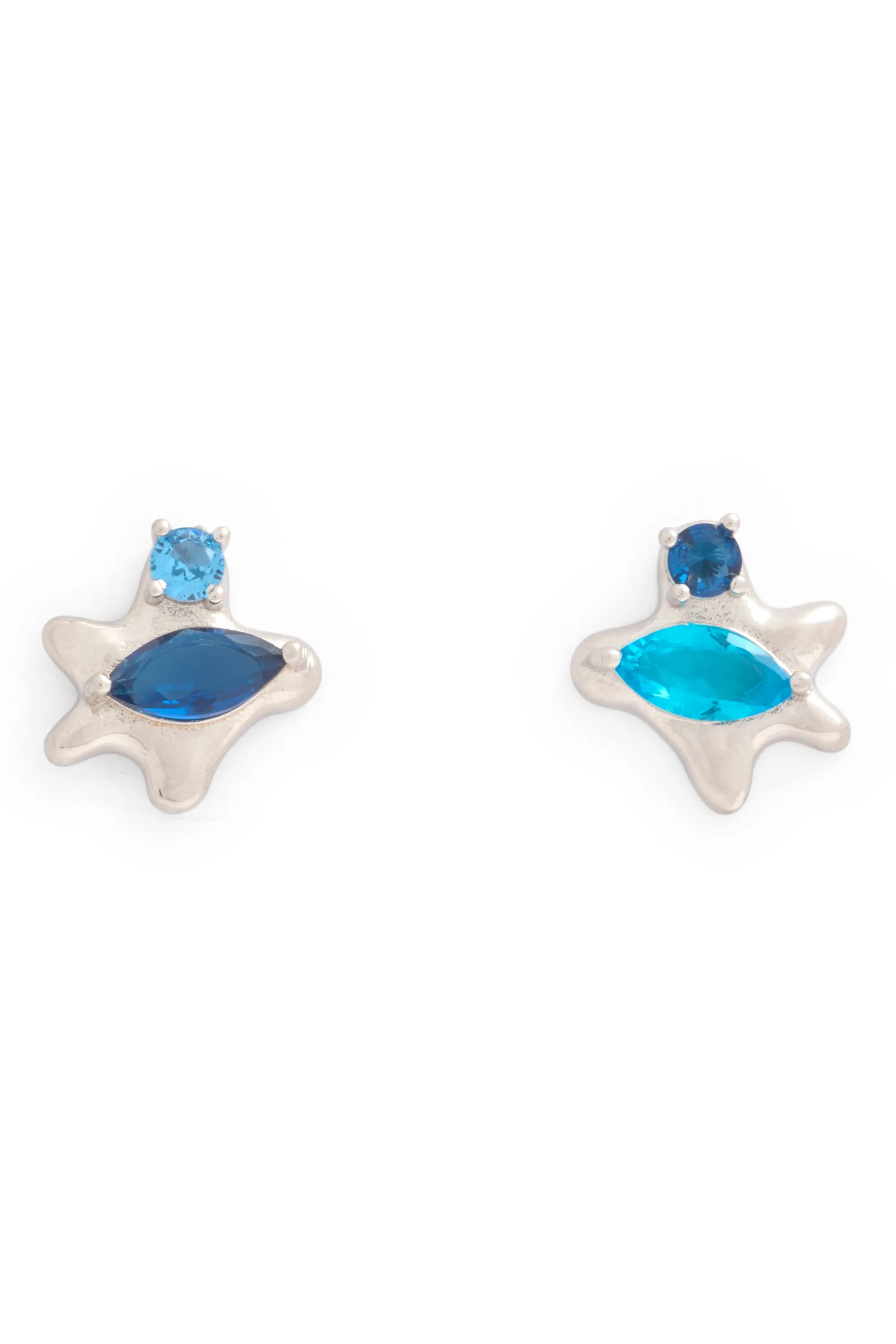 AQUAMARINE STELLA STUDS sold by Collina Strada