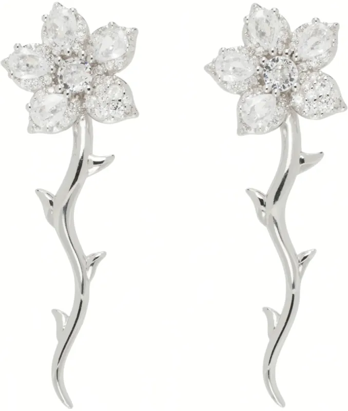 CRYSTAL VINE EARRING sold by Collina Strada